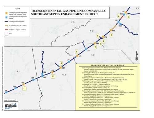 Transco’s 1.6-bcfd SSE expansion receives FERC approval